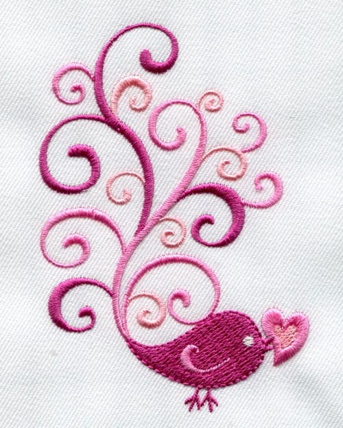 Love Bird & Snowdrop Flower Designs (January 2013 IEC Designs)