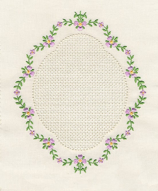 Cutwork Floral and Swirl Heart