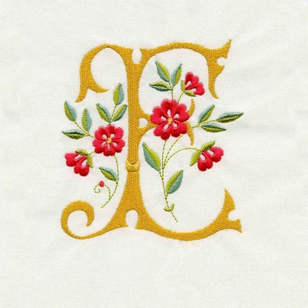 Floral Scroll Alphabet
