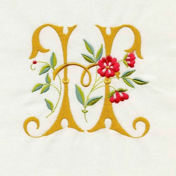 Floral Scroll Alphabet