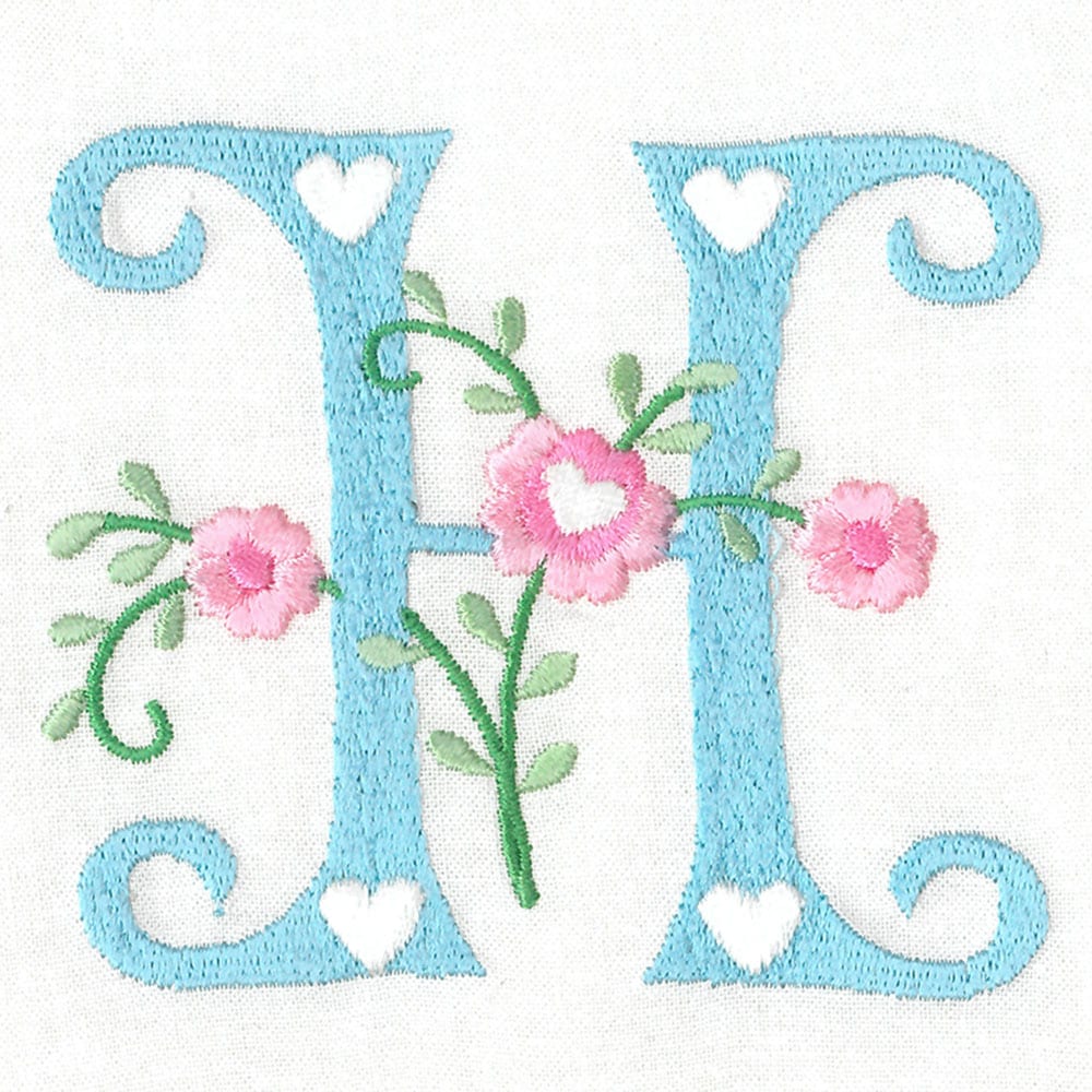 Sweetheart Alphabet Floral Version