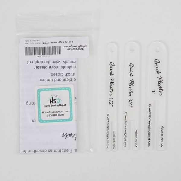 Quick Pleater Set of 3 (Small) by Home Sewing Depot