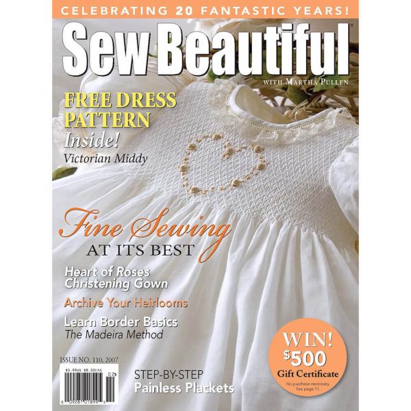Sew Beautiful January/February 2007: Digital Issue #110