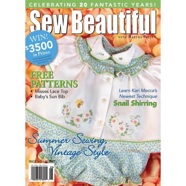 Sew Beautiful July/August 2007: Digital Issue #113