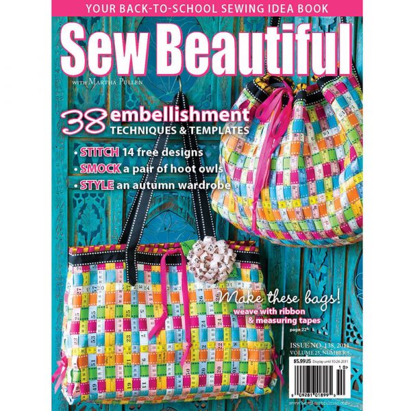 Sew Beautiful September/October 2011: Digital Issue #138