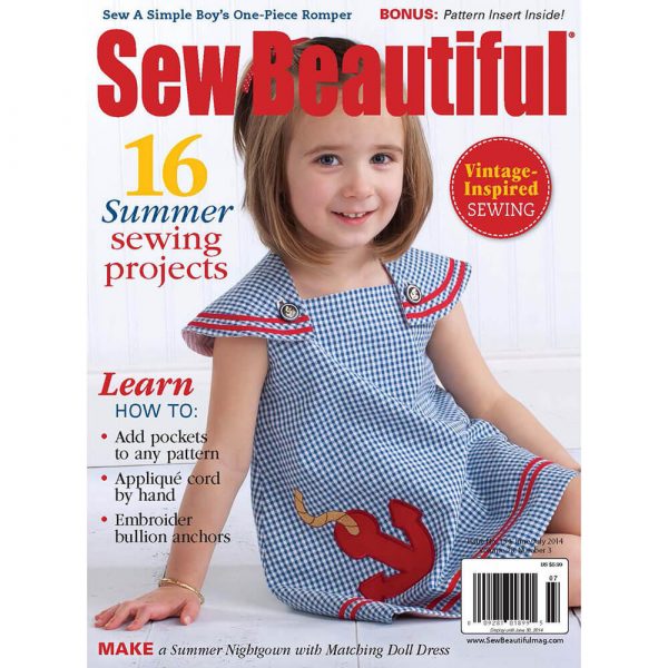Sew Beautiful June/July 2014: Digital Issue #154