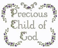 Precious Child of God Pillow Shams Project