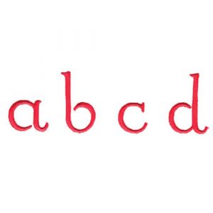 Large Plain Lowercase Alphabet