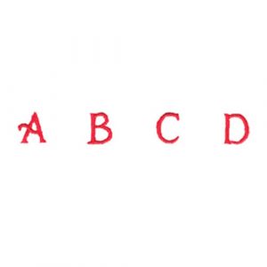 Small Plain Uppercase Alphabet