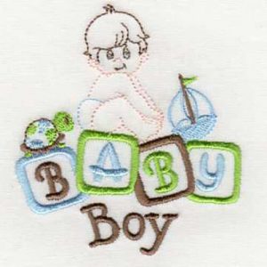 Applique Baby Girl and Baby Boy