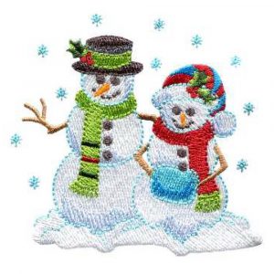 Mittens and Snowman & Snowwoman
