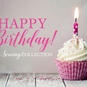 Sewing Collection Gift Card Happy Birthday Cupcake