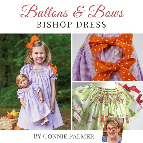 Connie Palmer Buttons & Bows Bishop Dress