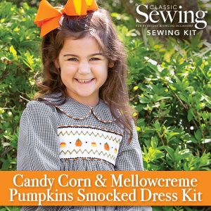 Candy Corn and Mellowcreme Pumpkins smocked dress