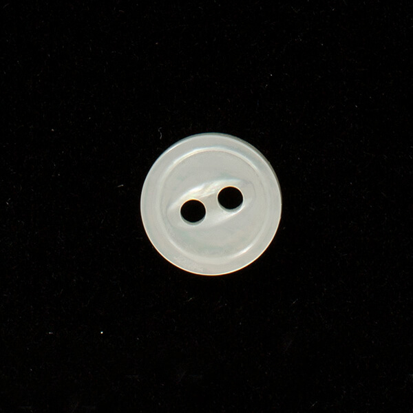 3/8" Cat’s Eye Narrow Rim – 2-Hole Heirloom Buttons (Set of 6)