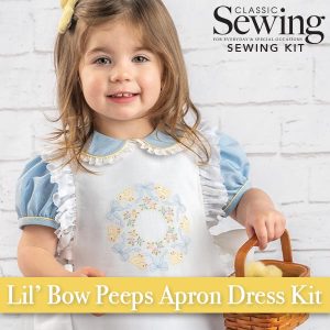 lil bow peeps apron dress