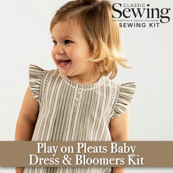 play on pleats baby dress and bloomers kit