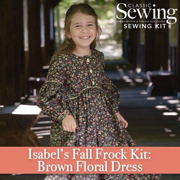 Isabel's Fall Frock Kit Brown Floral